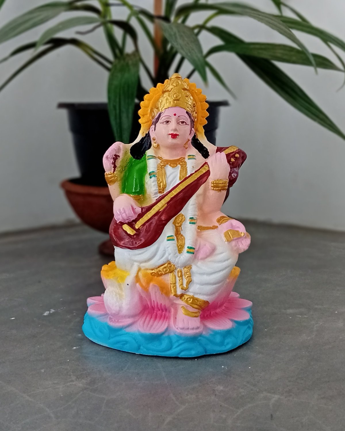 Saraswati Devi - Custom Religious Statue by Blessed Forms Sri Lanka